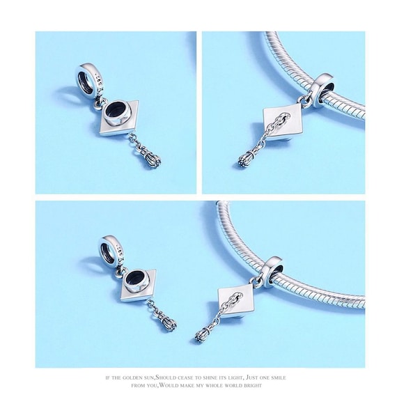 925 Sterling Silber Graduierung Charms 2025 – Anhänger Für Armbänder & Halsketten, Mit Zirkonia, Geschenk Für Damen