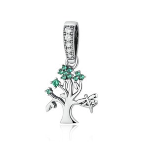 925 Sterling Silber Baum Charm Perle für Armband Anhänger
