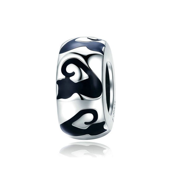 Realmente 925 Cuentas De Plata Esterlina Encanto Corazón Con Realmente 925 Cuentas De Plata Esterlina Encanto Corazón Con