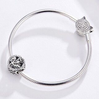 Bracciale Regolabile Qina In Argento 925 Con Ciondolo Cuore E Piuma – Marito E Moglie