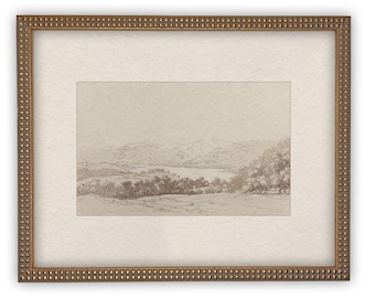 READY to SHIP 24x36 Framed Canvas Print: Country Landscape Art