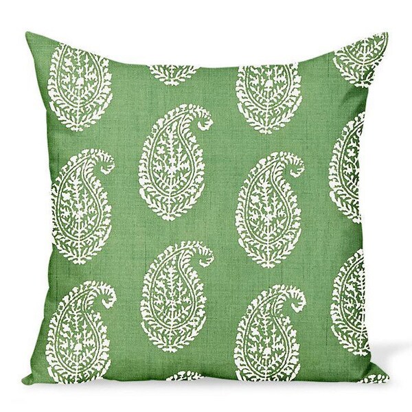 Green Outdoor Pillow Etsy