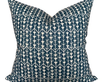 Linen and Cloth Designer Pillows Designer decorative pillow cover Blue