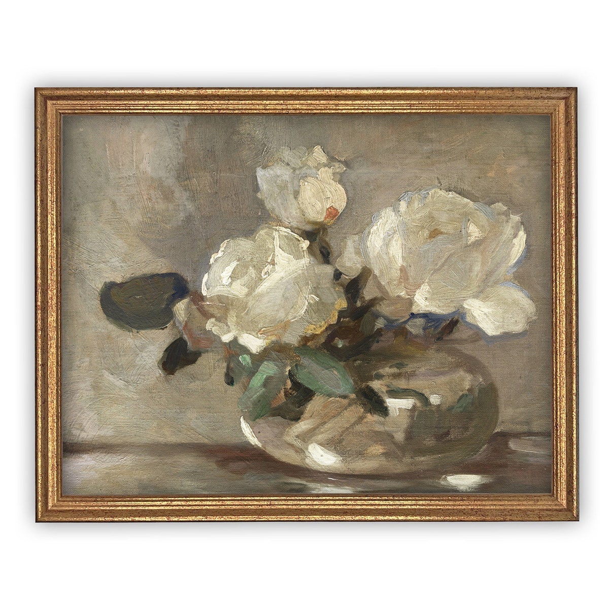 Framed Floral Painting
