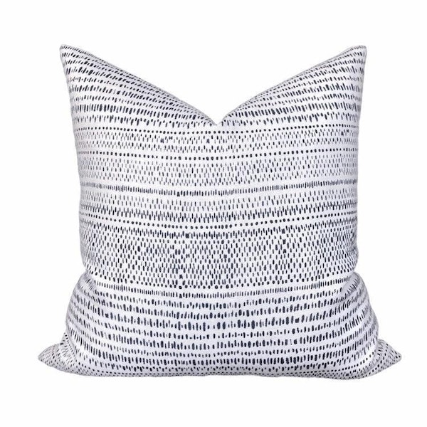 READY TO SHIP Designer Carolina Irving "Fuji" in Indigo Pillow Cover