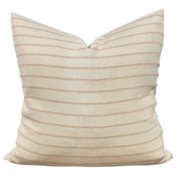 Pink Striped Pillow Etsy