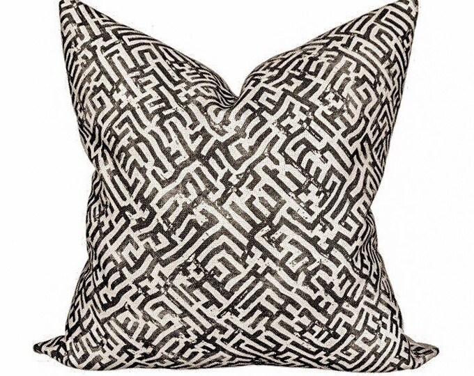 Zak and Fox Basilica Pillow Cover in Ink // Designer Throw Etsy