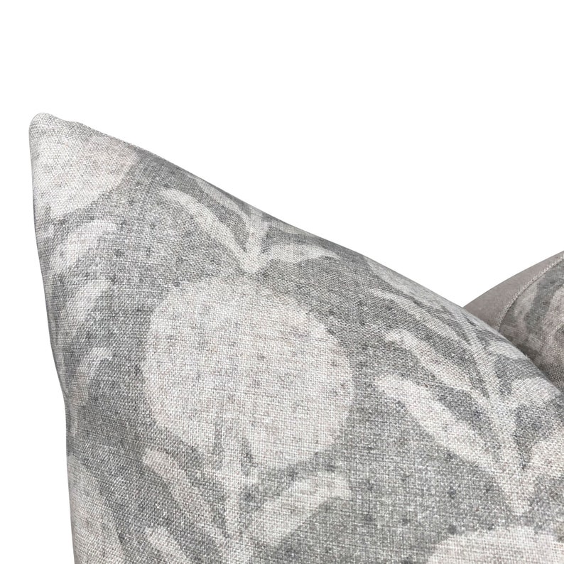 Designer Clay McLaurin Zinnia in Sand Pillow Cover // Neutral Throw Pillow // Floral Throw Pillows image 2