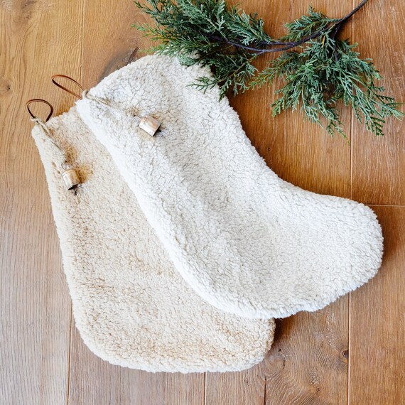 Sherpa Christmas Stockings Trendy Christmas Stocking Modern
