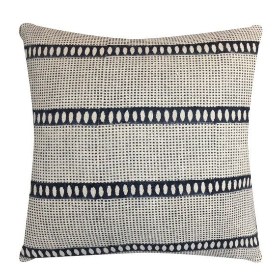 Floral Accent pIllows Bastideaux Laurette in ChalkCement with White Mudcloth Designer Throw Pillow Botanical Pillow High End Pillow