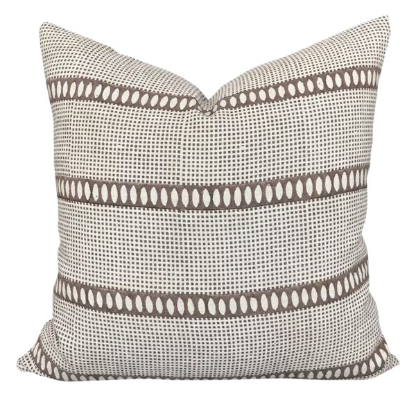 Brown Throw Pillow - Etsy - High-End Throw Pillows With Richly Embroidered Tribal Patterns
