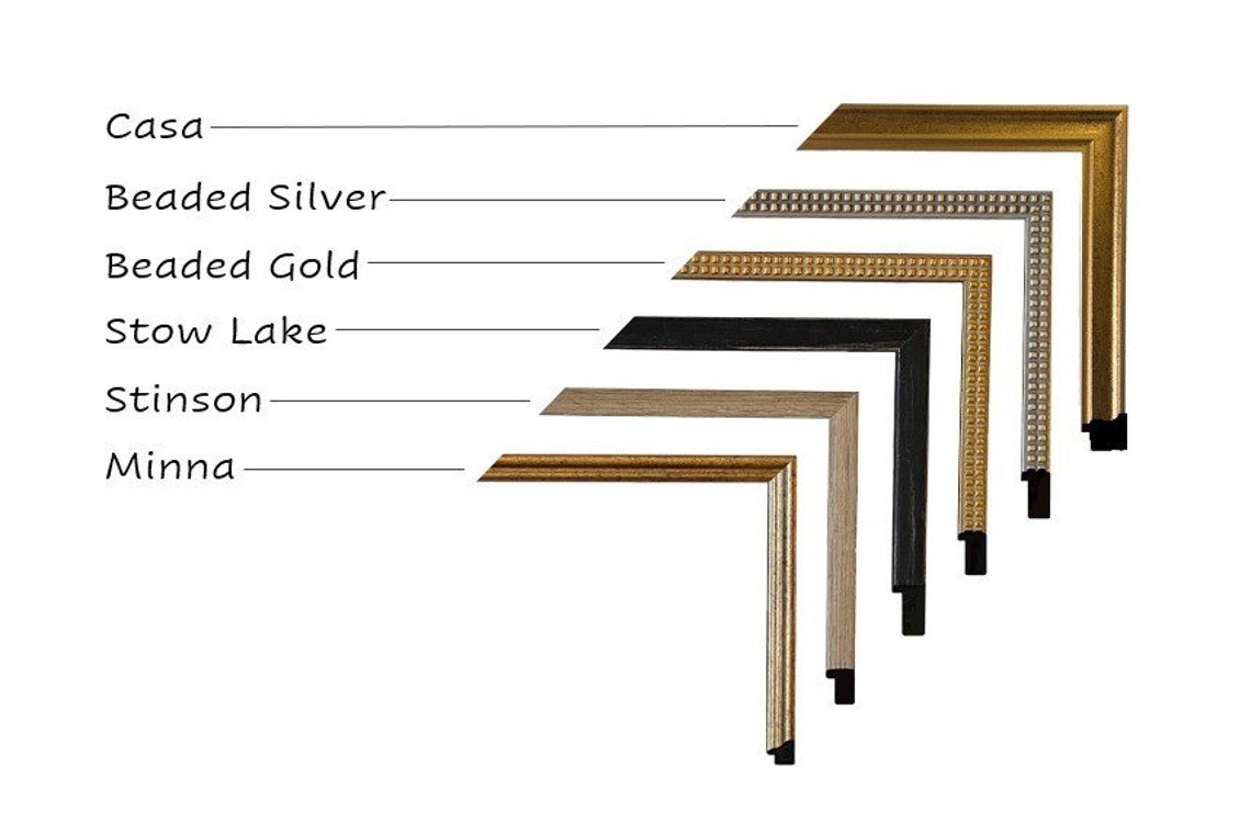 Vintage Framed Canvas Art // Framed Vintage Print // Vintage Etsy