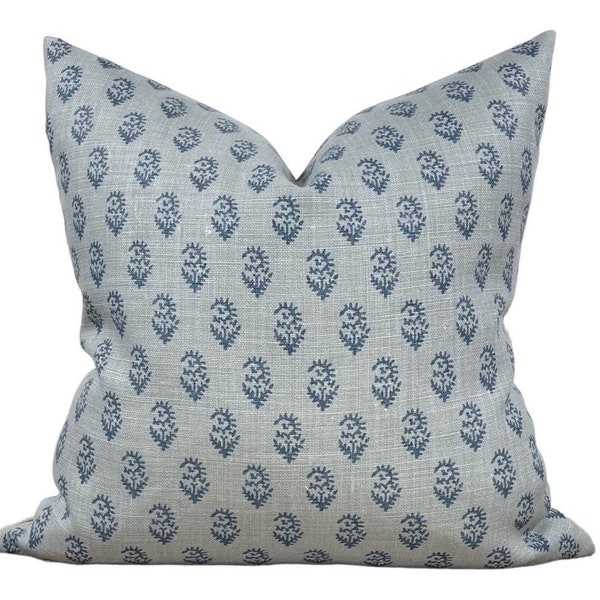 Indigo Throw Pillow Etsy