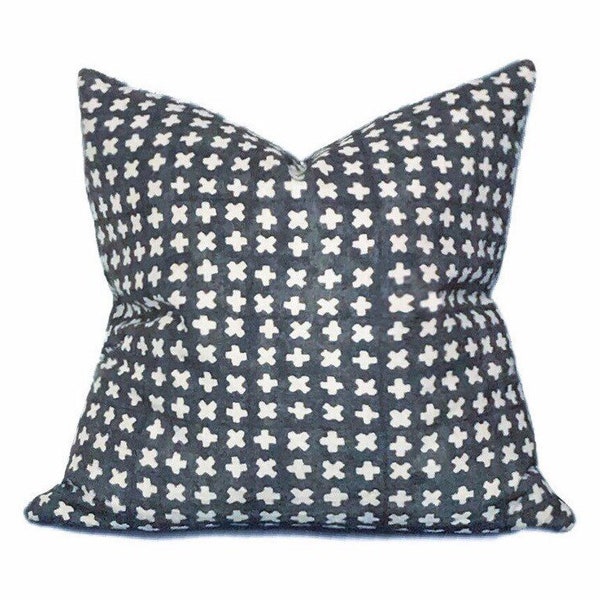 Bastideaux Bogo in Midnight // Designer Throw Pillow // Tribal Boho Pillow // High End Pillow // Accent pIllows