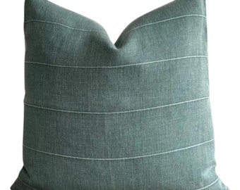 Faso in Seafoam Pillow // Vintage Sage Green Pillow Cover // Farmhouse Decor Pillow // Turquoise Decorative Pillow // Accent Pillow