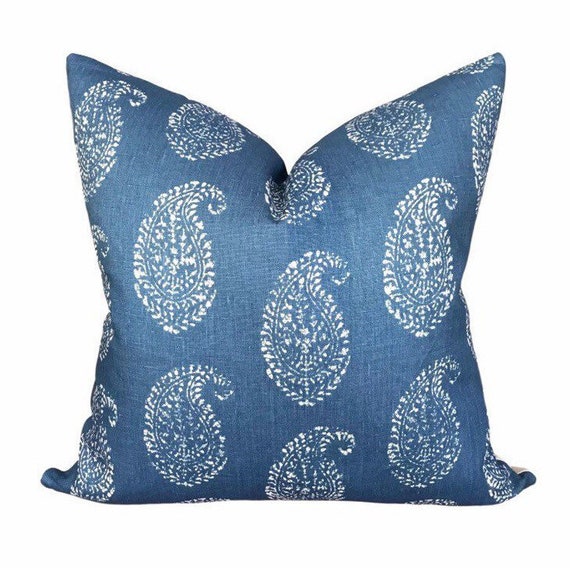 Peter Dunham Designer Pillows Cornflower Blue Polka Dot Throw Pillow