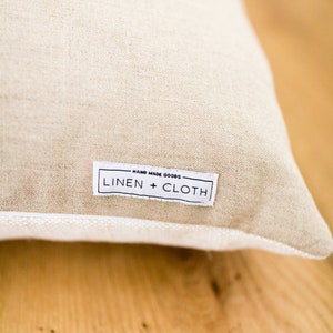 Designer Clay McLaurin Zinnia in Sand Pillow Cover // Neutral Throw Pillow // Floral Throw Pillows image 3