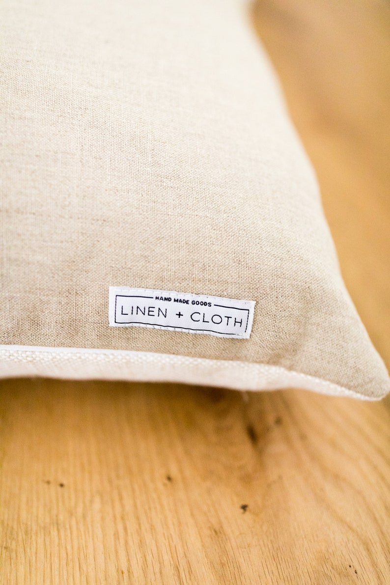 Designer Clay McLaurin Zinnia in Sand Pillow Cover // Neutral Throw Pillow // Floral Throw Pillows image 3