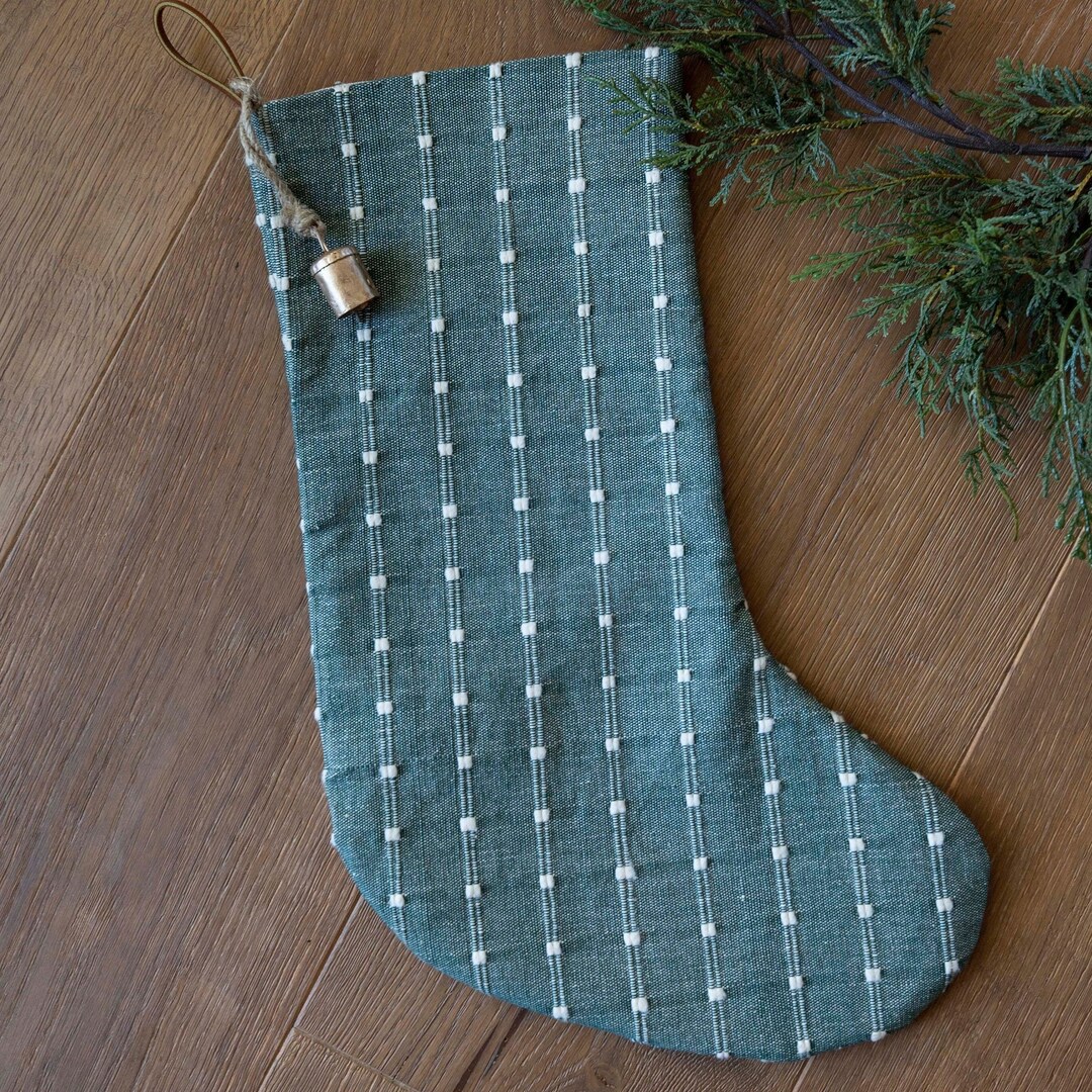 Vintage Inspired Woven Christmas Stockings Traditional Christmas