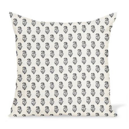 Peter Dunham Outdoor Pillow Cover Rajmata In Black On Israel Peter Dunham Outdoor Pillow Cover, Sunbrella Outdoor Pillows 24×24