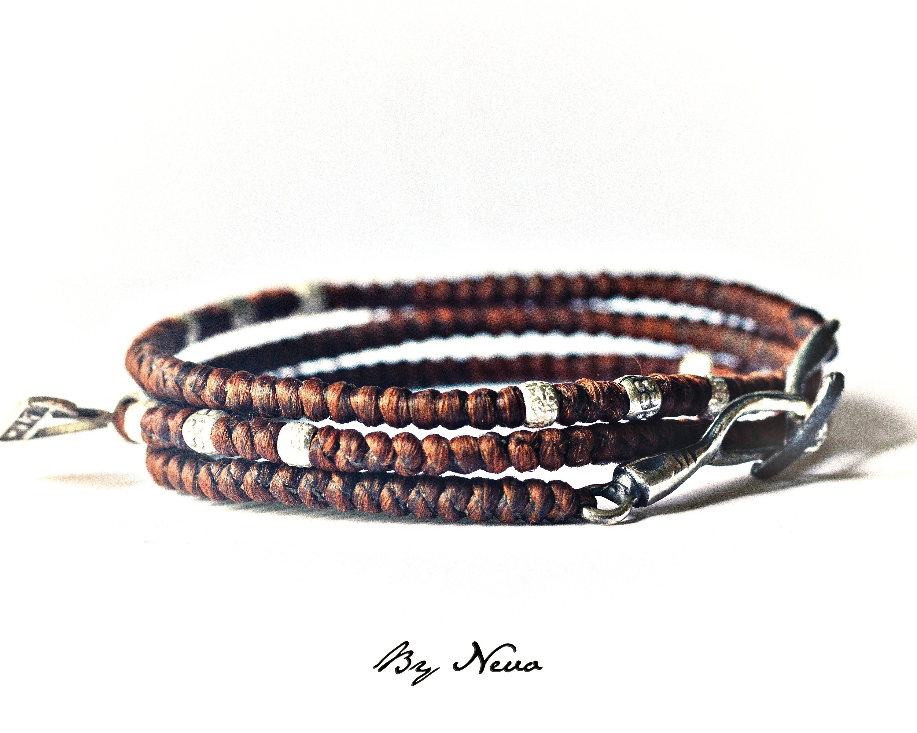 Men's Bracelet Braided Bracelet for Men Woven Bracelet Womens Bracelet Wax Cord Wrap Bracelet