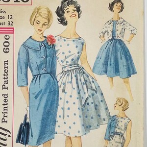 Advance 7982 - Pretty 1950s Sundress W/ Bolero Jacket - DIY