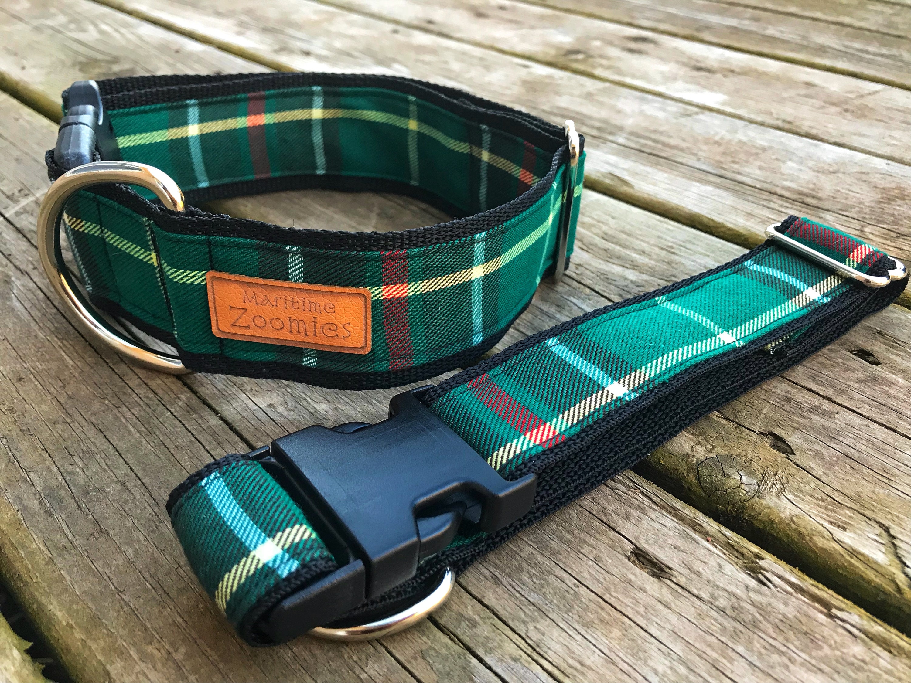 Newfoundland Tartan Dog Collar Maritime PEI NFLD Green Etsy Canada