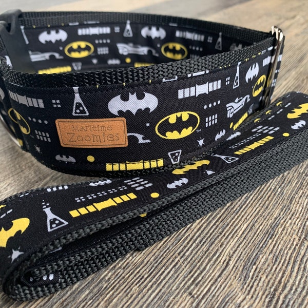 Batman Dog Collar, Maritime, PEI, Black, DC Comics