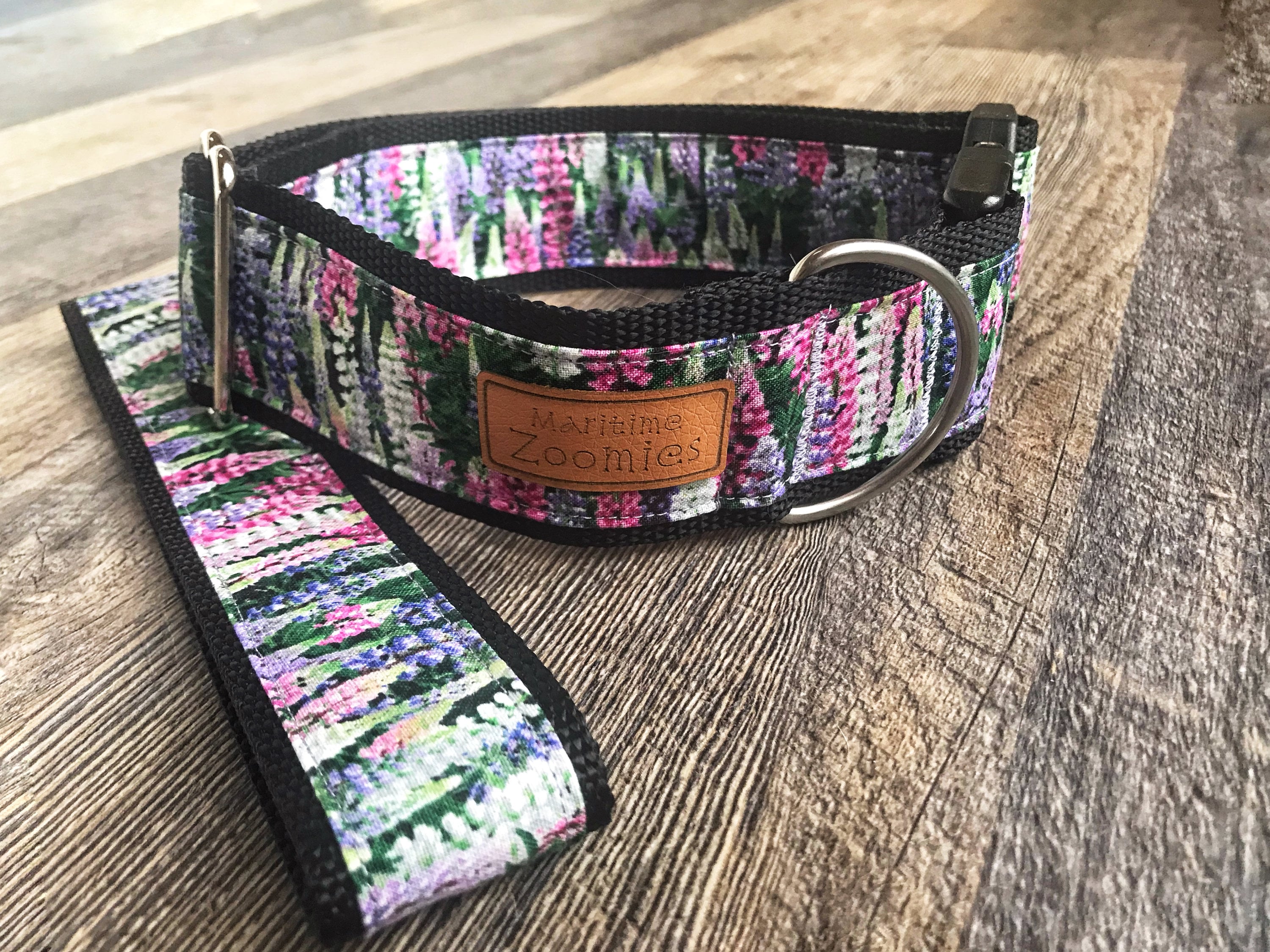 Lupine Lifetime LIMITED Design Dog Collar or Leash - 3/4" - TIFFANY