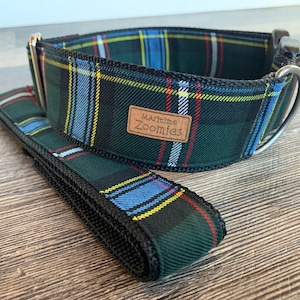Labrador Tartan Dog Collar, Maritime, PEI, Canada, Red, Green, Blue, Newfoundland, Celtic