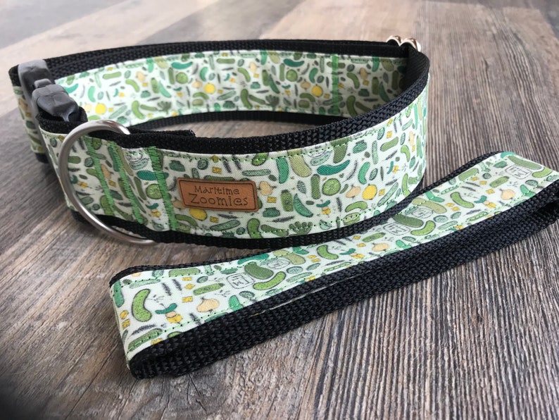 Pickles Dog Collar Maritime PEI Green Dill Cucumbers Etsy
