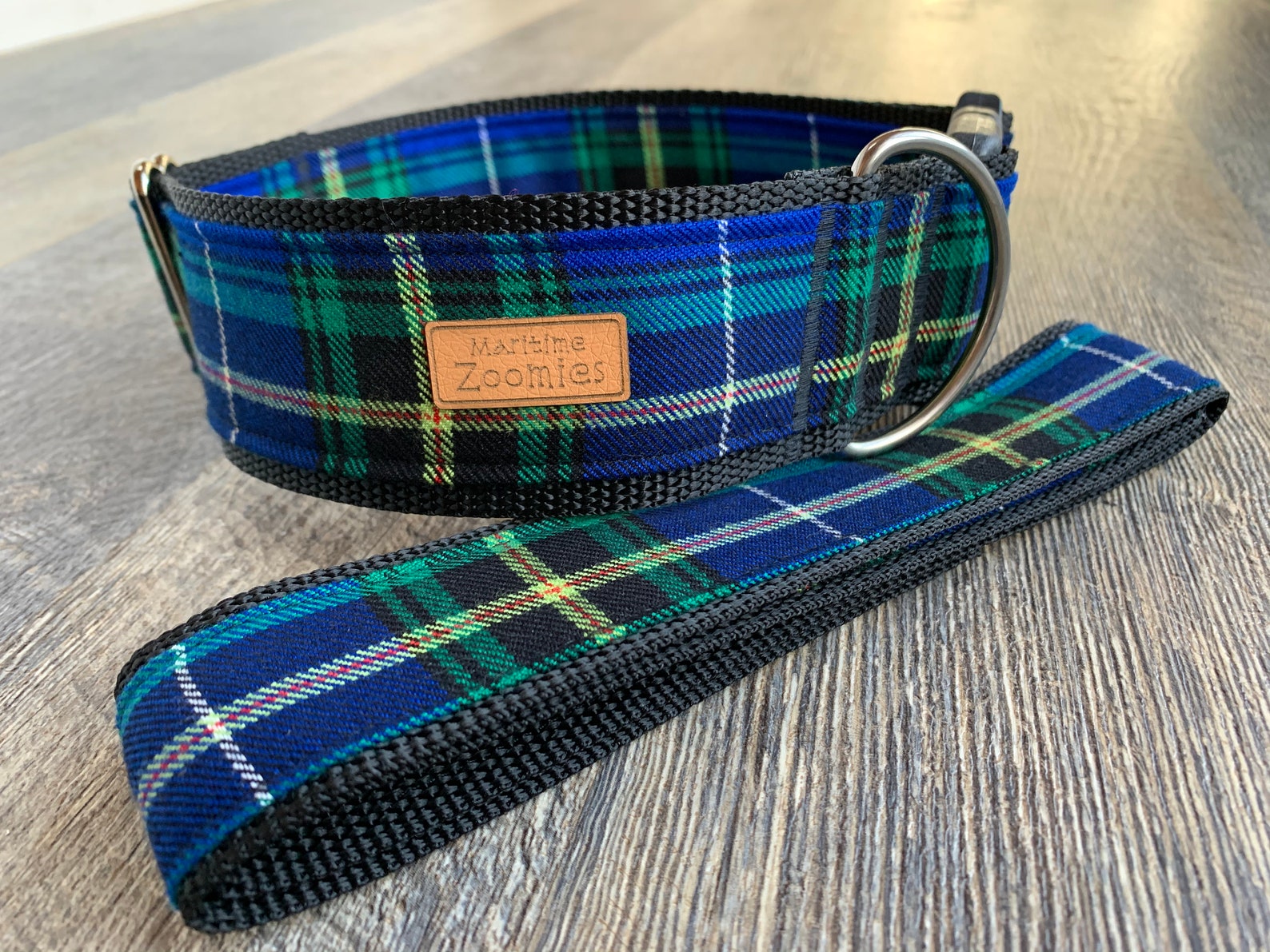 Nova Scotia Tartan Large Print Dog Collar Maritime PEI Etsy