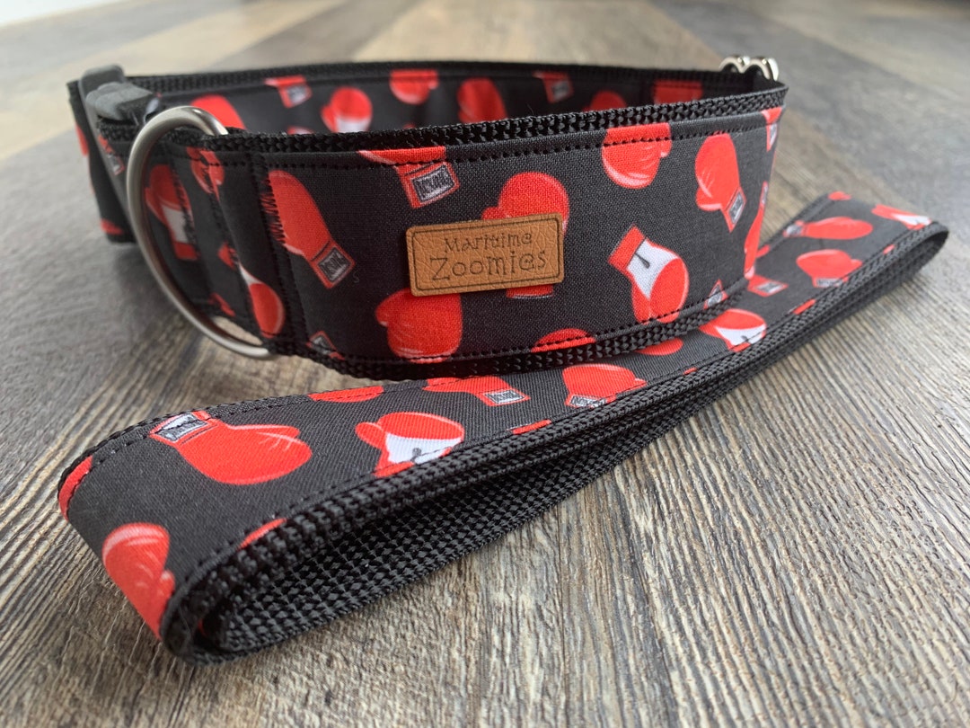 Boxing Glove Dog Collar, Maritime, Red, Black, Muhammad Ali Etsy