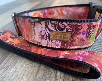 Enchanted Dog Collar, Maritime, PEI, Canada, Pink, Purple, Orange, Pretty