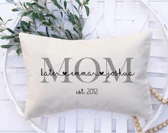 Unique Mothers Day Gifts for Mom, Mom Pillow, Gift for Mom, Grandparent Gift, New Parents Pillow, Personalized Gift for Mom from Kids