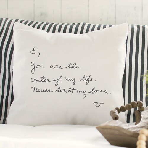Love Note Pillow Personalized Valentines Gift Personalized Etsy