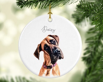 Pet Memorial Ornament with Photo - Dog Loss Gift - Pet Remembrance - Dog Memorial Ornament - Pet Memorial Keepsake - Christmas Ornaments