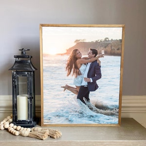Custom Wood Photo Gift, Picture Frames Personalized, Gifts for Him, Gifts for Mom, Wood Canvas Wall Art, Mother&#39;s Day Gift, Wood Photos