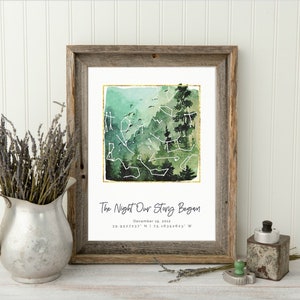 Custom Night Sky Star Map Anniversary Gift for Husband Anniversary Gift Valentines Day Gift for Him Wedding Gift Engagement Gift for Couple