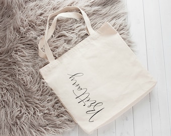 Custom Beach Bag Personalized Canvas Bags Beach Tote Bags Bridesmaid Beach Bag Gift Beach Tote Bag with Name Personalized Bridal Party Gifts