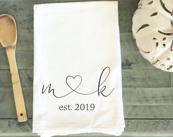 Kitchen Decor Housewarming Gift Flour Sack Towel Banana Tea Towel Kitchen Towel Wedding Gift Dish Towel Wedding Favor