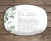 Mother's Day Gift for Mom, Mother Gift Handwritten Recipe Platter - Your favorite recipe in handwriting on a keepsake serving platter 