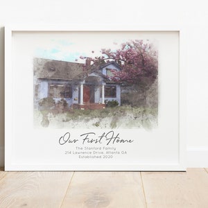Personalized Housewarming Gifts, Personalized Home Print, First Home Gift for Couple, Home Sweet Home, Our First Home, New Home House Gift