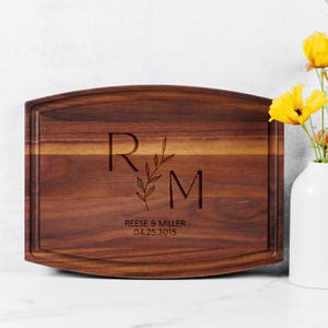 Personalized Cutting Board Wedding Gift, Engraved Charcuterie Board, Unique Christmas Gift, Bridal Shower, Engraved Engagement Present