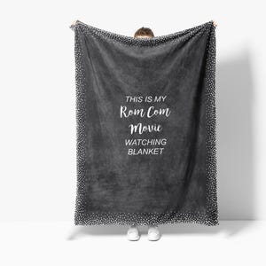 Valentine&#39;s Day Gifts for Wife, Movie Blanket, Rom Com Movie Watching Blanket, Movie Blanket, Personalized Gift, Custom Blanket Gift for Her