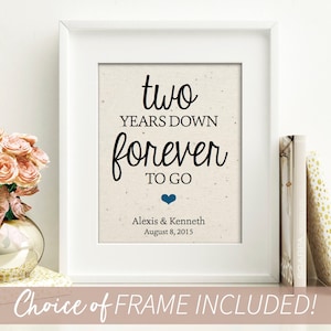 2 Year Anniversary Gifts for Boyfriend | Gifts for Men | Cotton Anniversary Gift for Men | Two Years Down | 2nd Anniversary Gift for Women