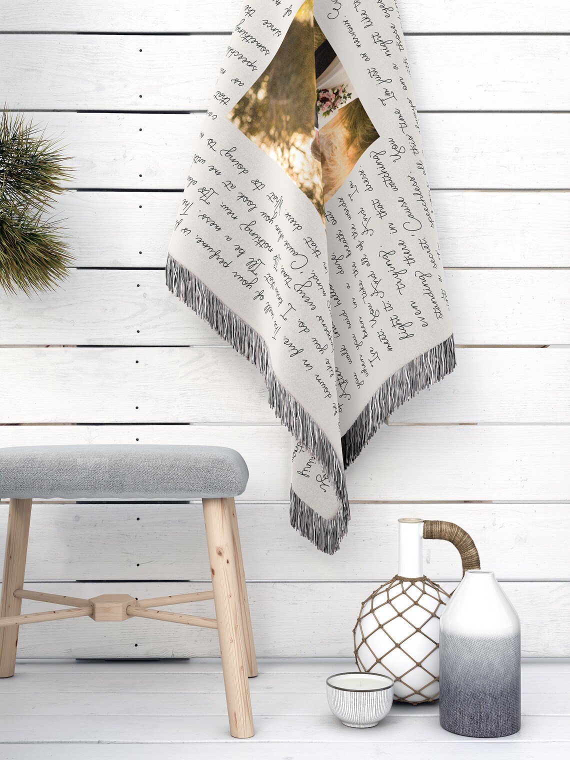 Song Lyric Blanket Personalized Photo Blanket 2nd Anniversary Etsy