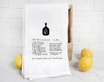 Handwriting Recipe Towels | Custom Family Recipe Kitchen Tea Towel Family Recipe | Personalized Recipe Towels | Family Heirloom Gift for Mom