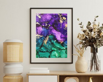 Premium Matte Print of Abstract Mardi Gras Artwork - Southern - Carnival - New Orleans - Louisiana - Cajun