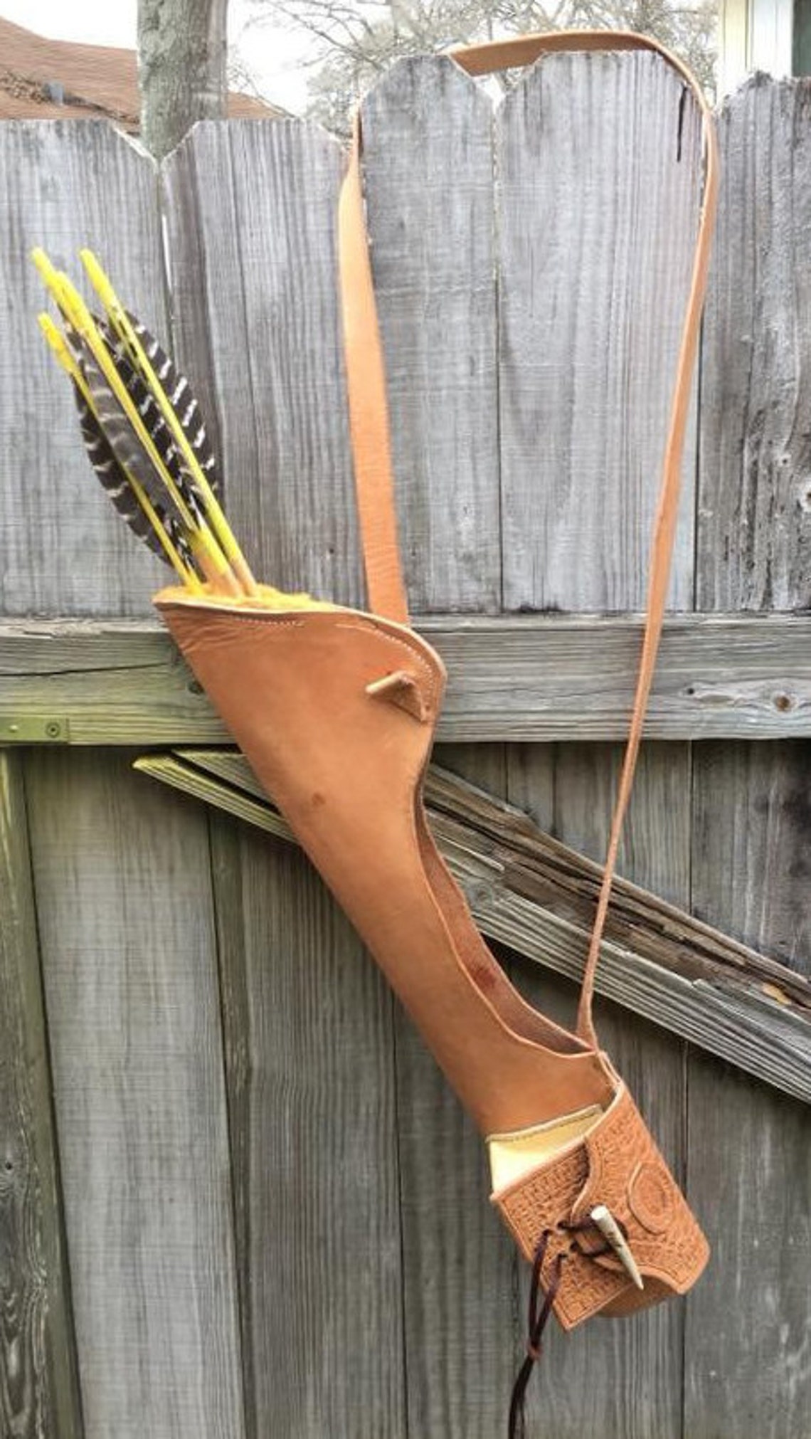 Leather Side Quiver Etsy UK